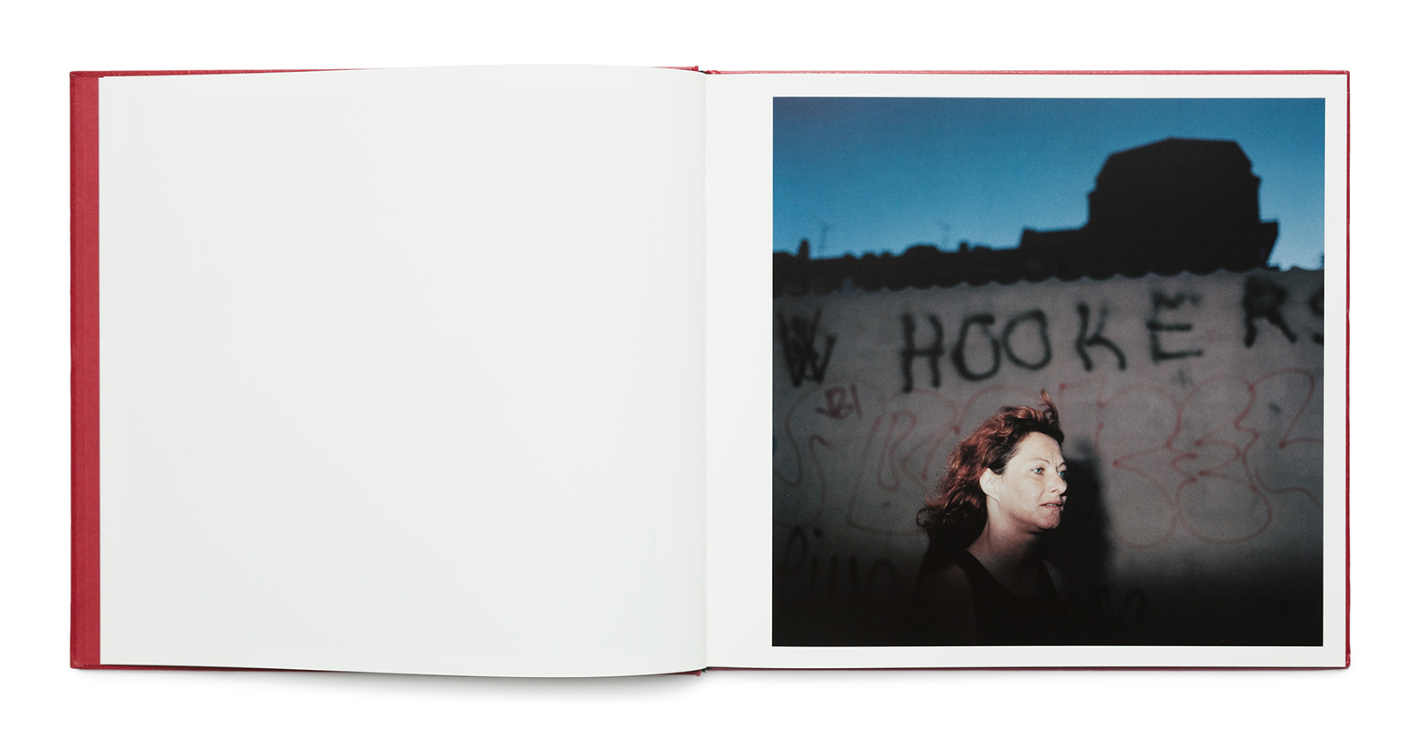 Image of woman on the streets from Trine Søndergaard's book Now That You Are Mine