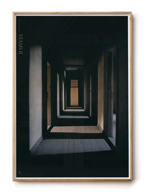 Solid oak frame with Trine Søndergaard poster 70x100 cm