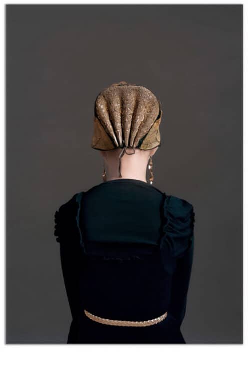 Small A3 poster by Trine Søndergaard with image from her series guldnakke