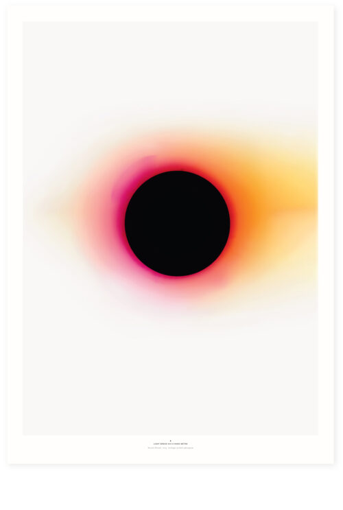 poster with image from Nicolai Howalts Light Break series